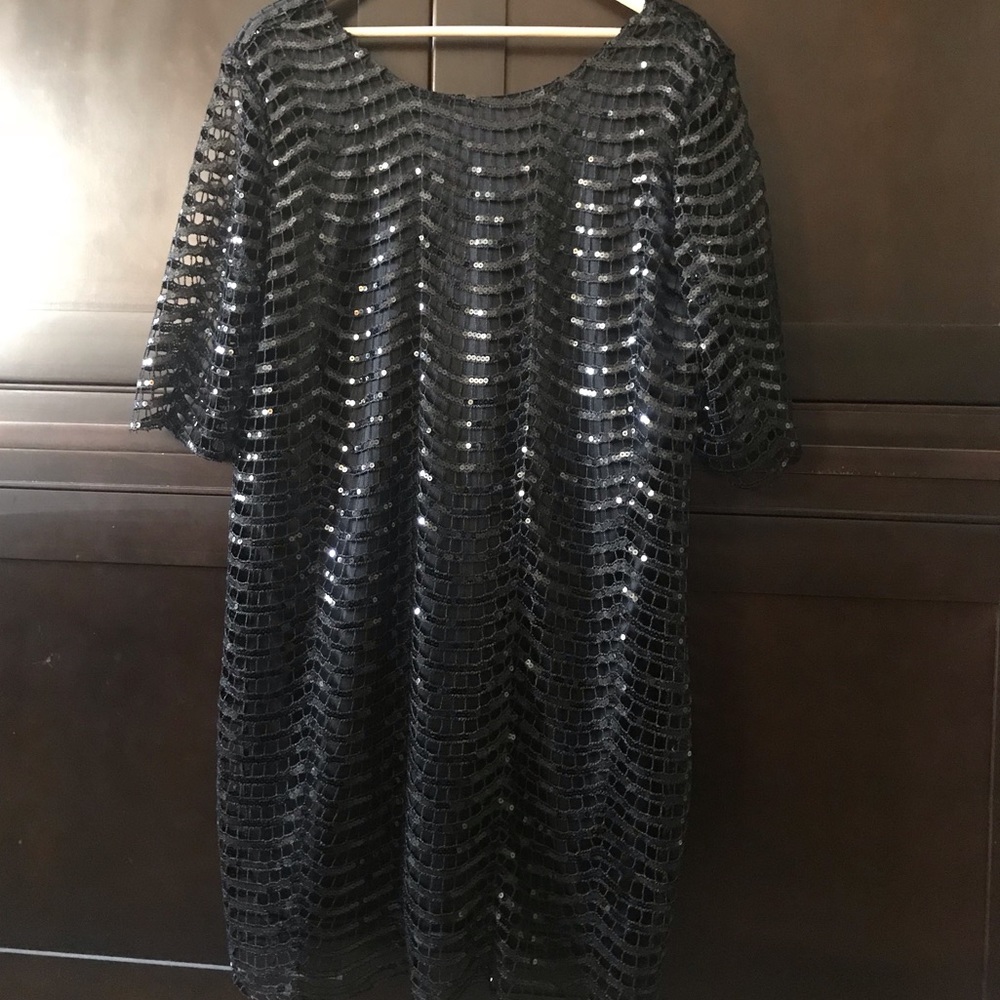 Black Sequin Dress